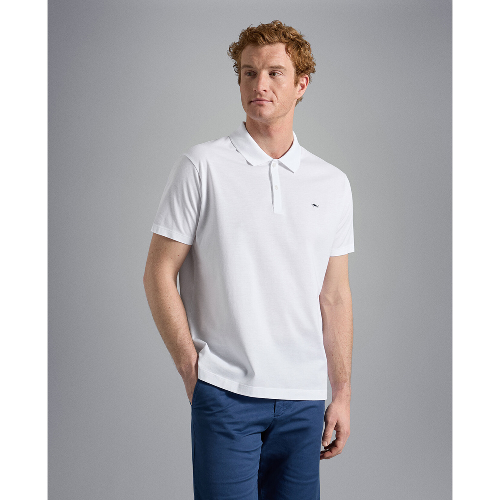 Paul & Shark basic korte mouw piqué polo wit