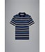 Paul & Shark korte mouw piqué polo blauw strepen