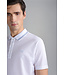 korte mouw piqué polo wit