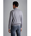 zomerwollen trui met Alcantara® details lichtgrijs