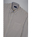 regular fit twill overhemd beige streep