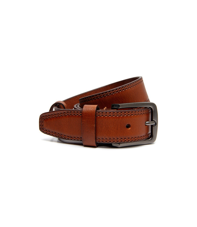 Manovo leren riem cognac