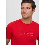 Façonnable T-shirt logo print rood