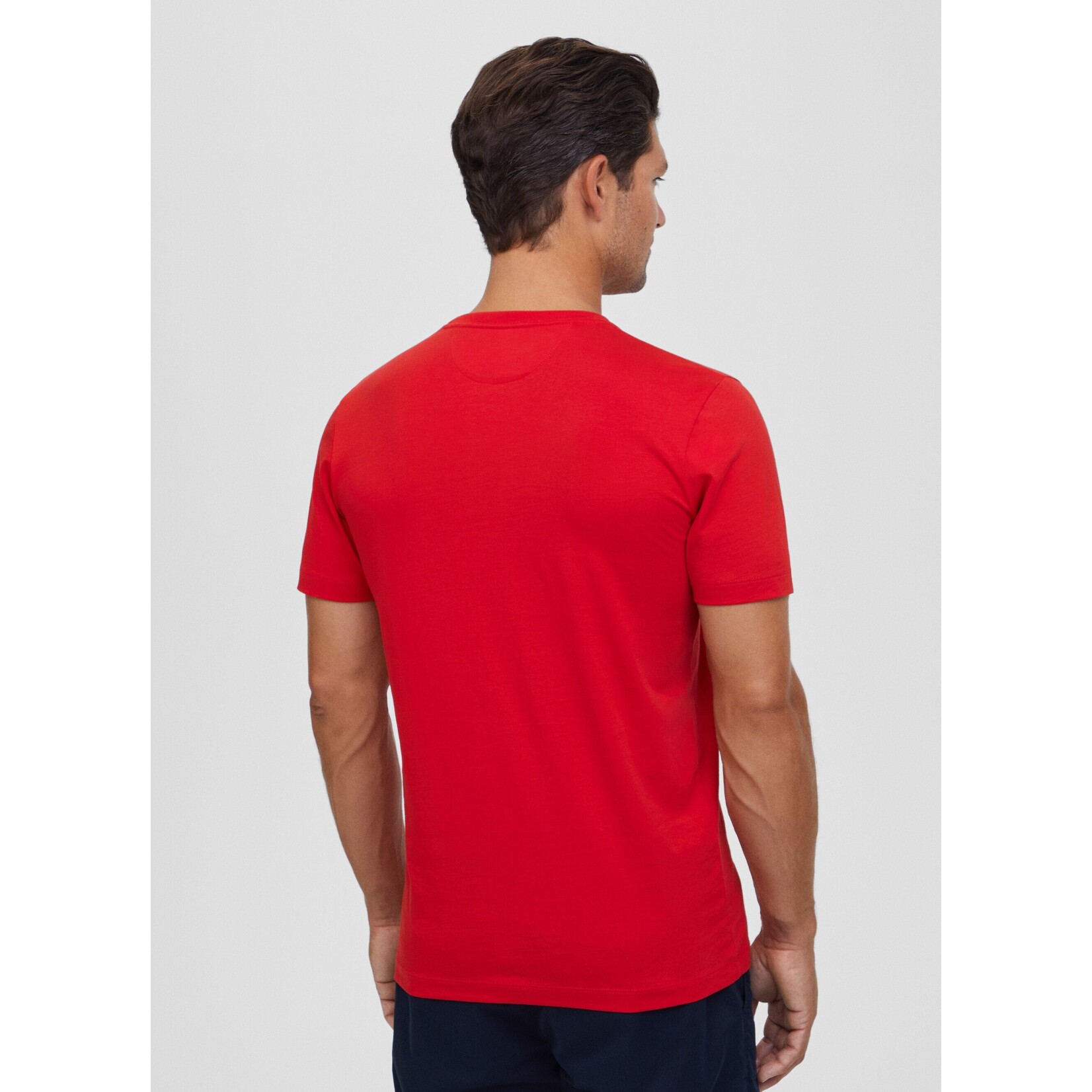 Façonnable T-shirt logo print rood