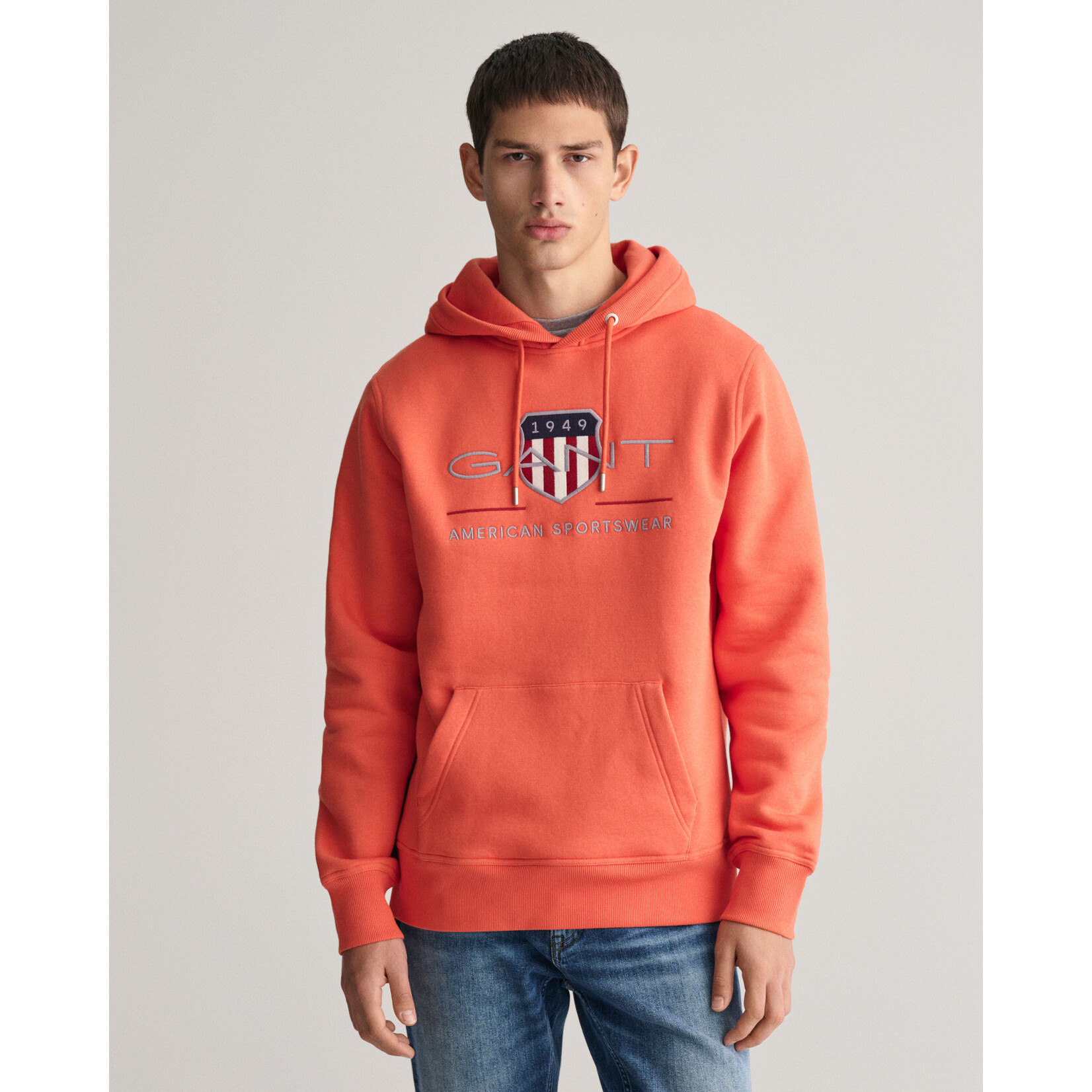 GANT archive shield hoodie oranje