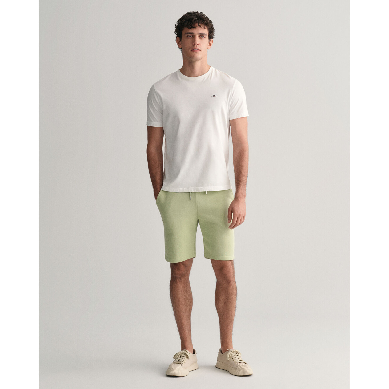 GANT shield joggingshort matcha groen