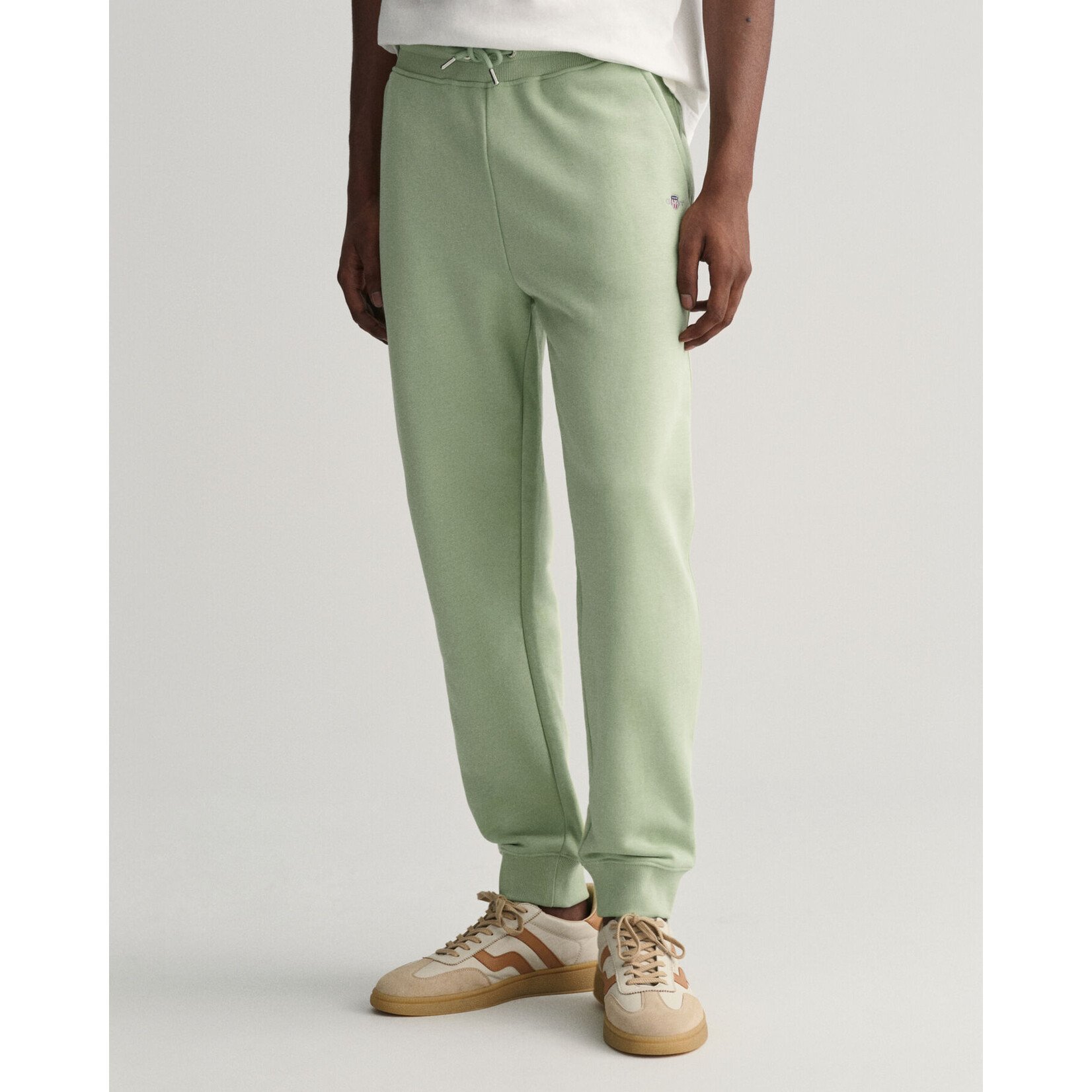 GANT shield joggingbroek matcha groen