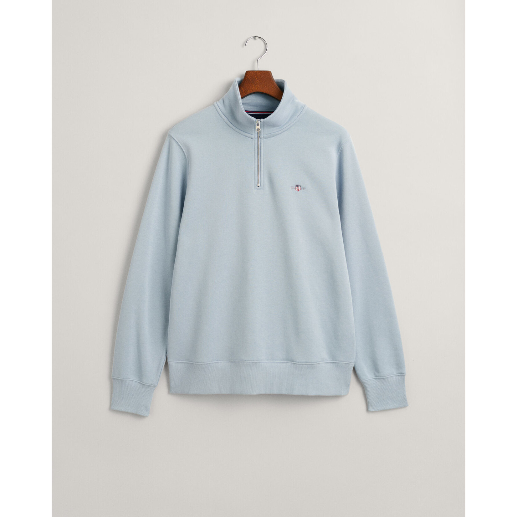 GANT shield sweatshirt met korte rits bleu