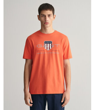 GANT archive shield T-shirt oranje
