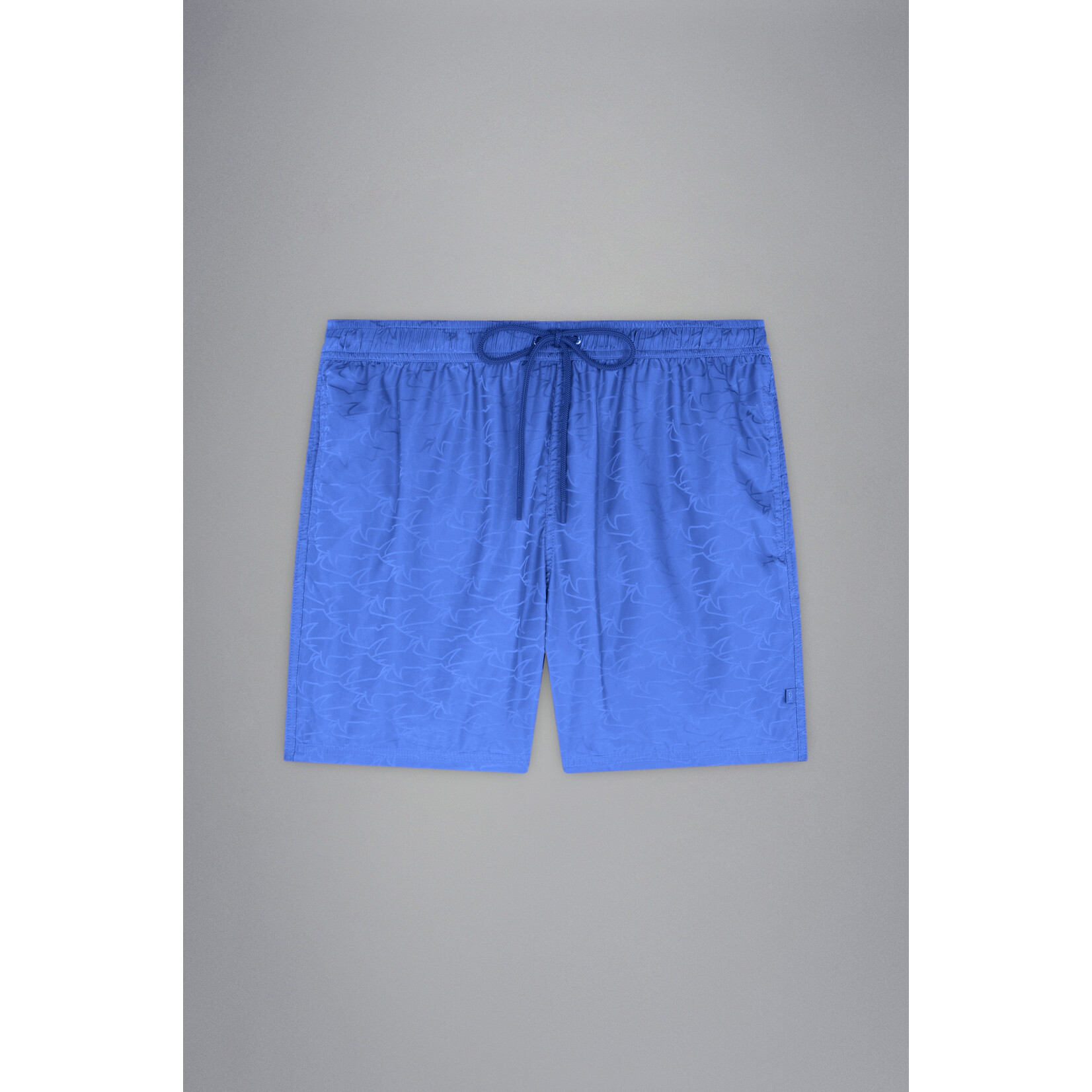 Paul & Shark zwemshort met haaienprint blauw