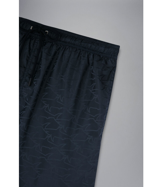 zwemshort met haaienprint marine