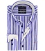 regular fit overhemd blauw streep