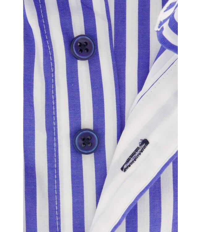 regular fit overhemd blauw streep