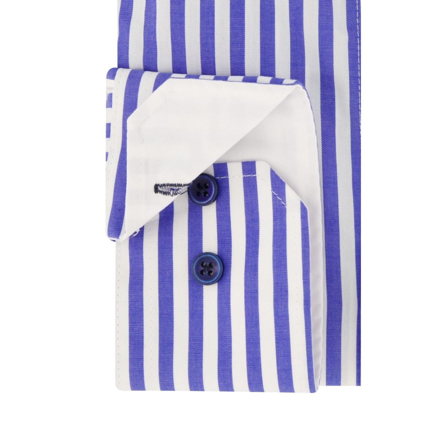 Portofino regular fit overhemd blauw streep