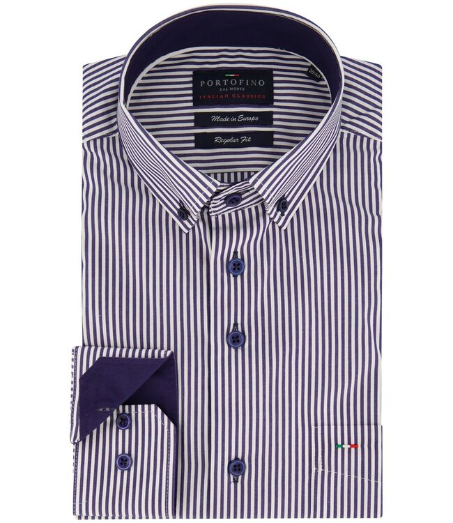 regular fit overhemd marine streep