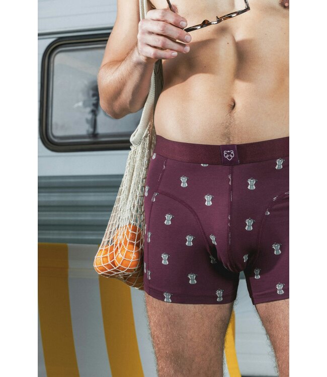 Underwear boxer Burgundy Percolator