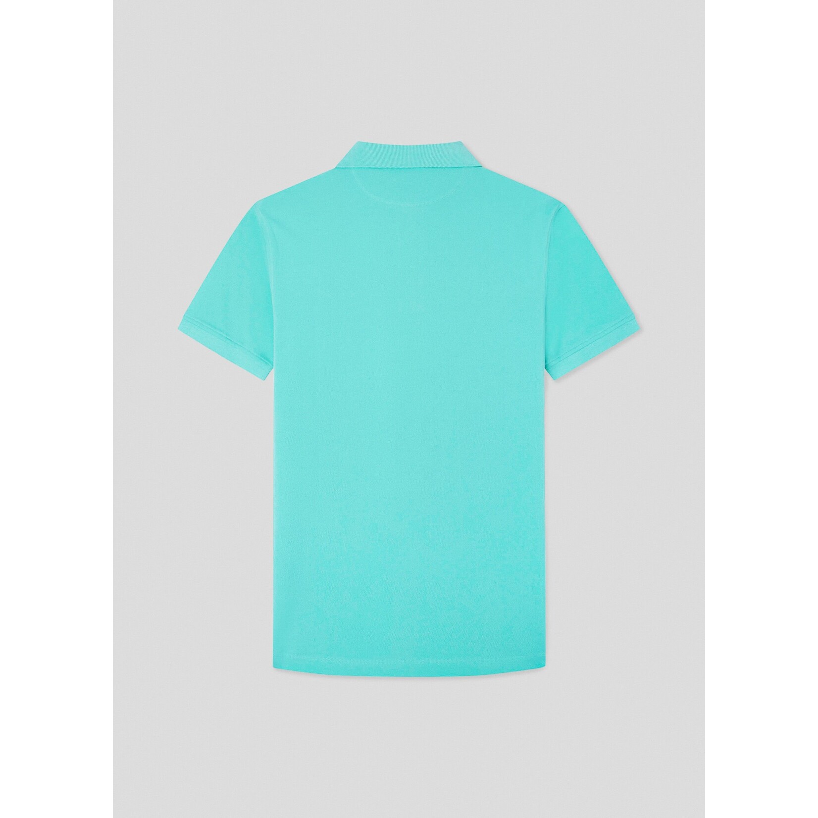 Façonnable korte mouw pima polo Curacao blauw