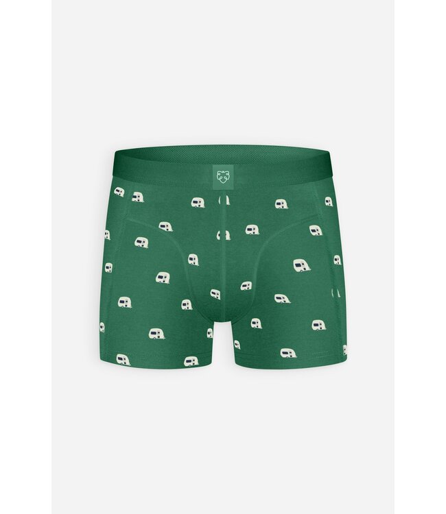 Underwear boxer Green Caravan