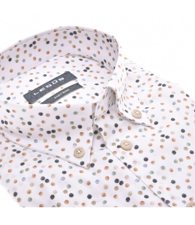 modern fit korte mouw overhemd print