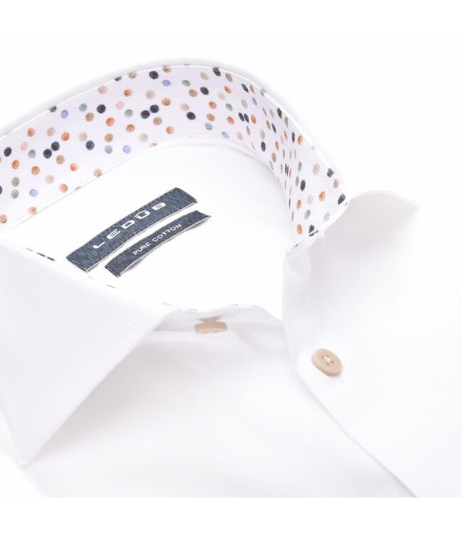 modern fit overhemd wit