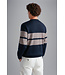 wollen ronde hals trui beige balk