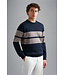 wollen ronde hals trui beige balk