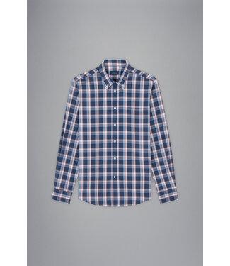 Paul & Shark regular fit overhemd blauw ruit