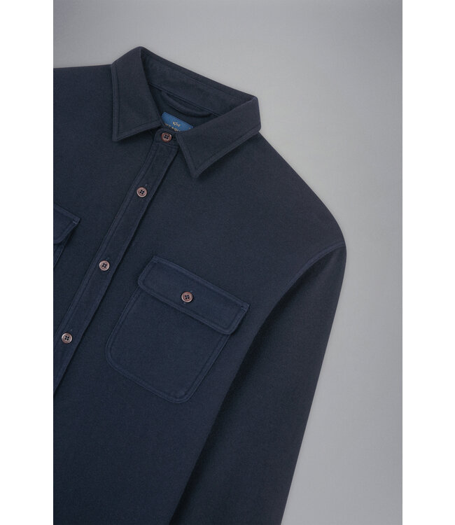 wollen overshirt marine