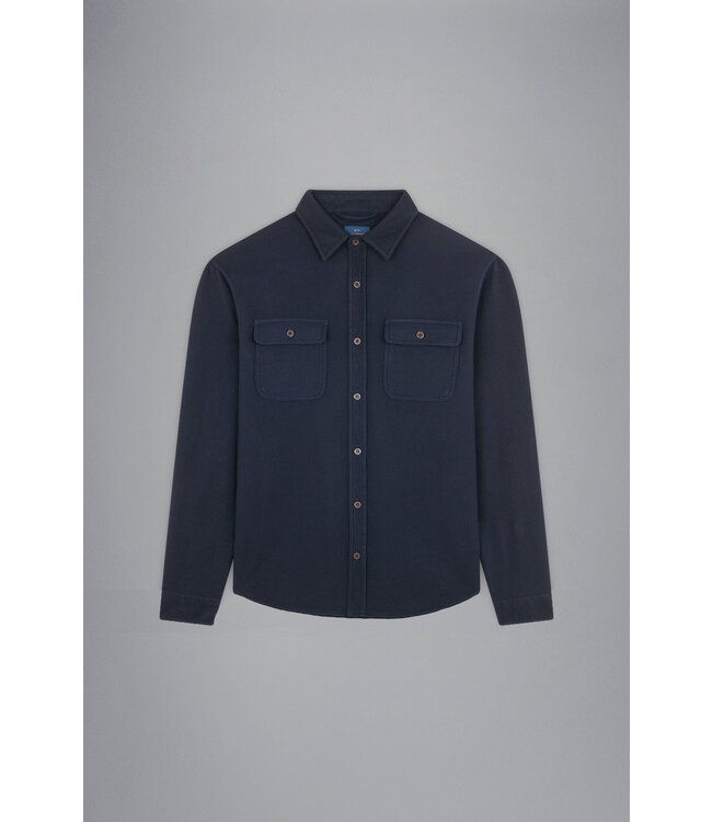 wollen overshirt marine