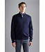 wollen vest met rits marine