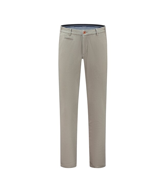 slim fit winter chino beige ruit