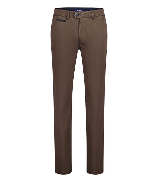 Benny-3 modern fit winter chino bruin
