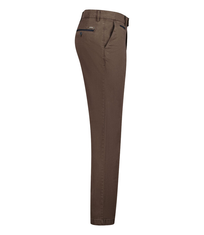 Benny-3 modern fit winter chino bruin