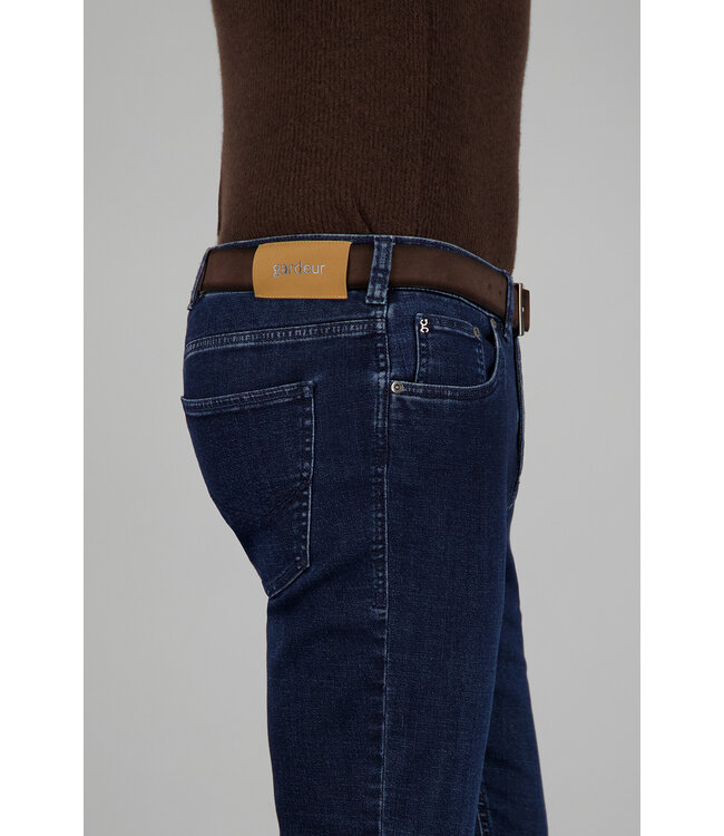 Sandro slim fit jeans donkerblauw