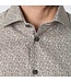modern fit overhemd bruin print