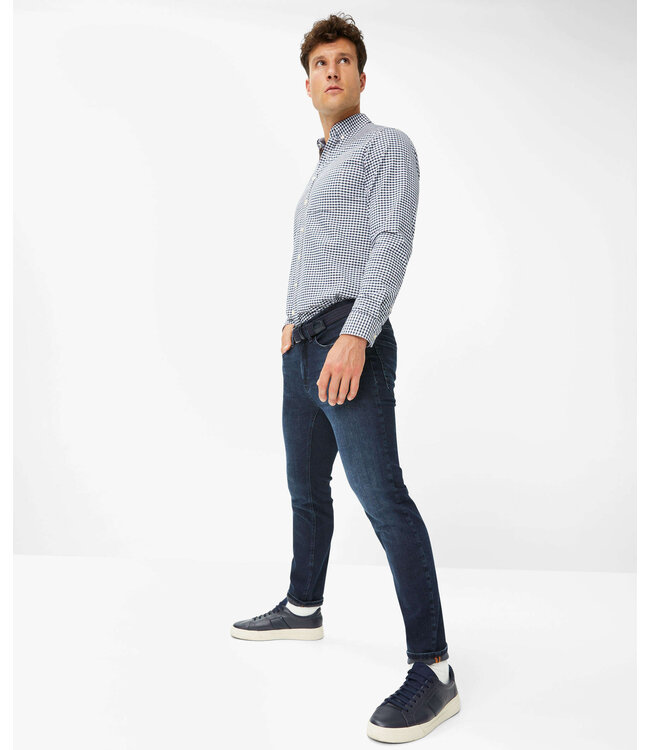 Chris slim fit jeans donkerblauw