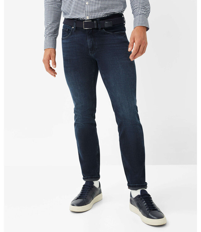 Chris slim fit jeans donkerblauw