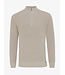 wollen trui met korte rits beige