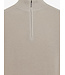 wollen trui met korte rits beige