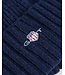 wollen shield beanie marine