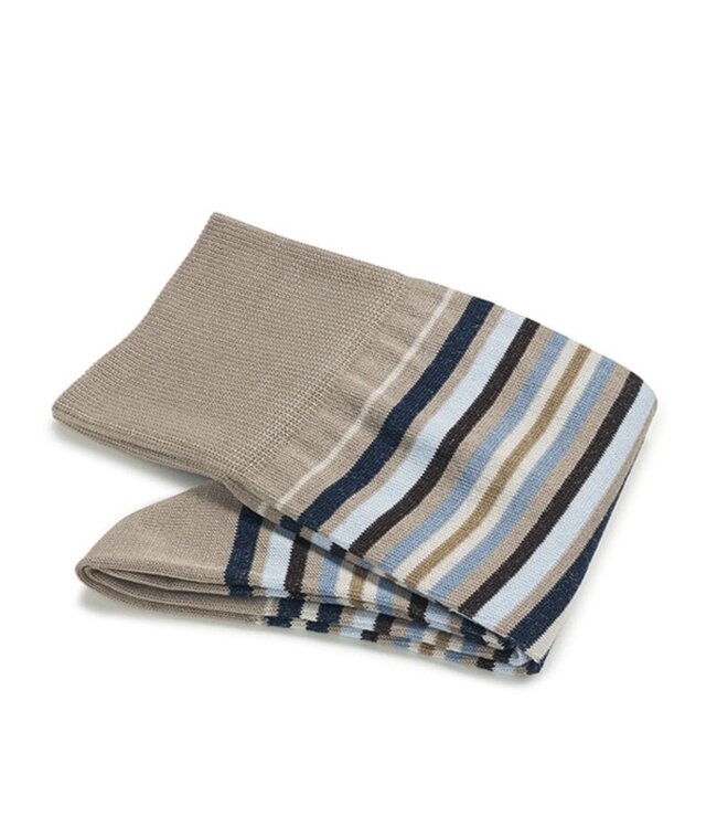 katoenen sokken taupe streep