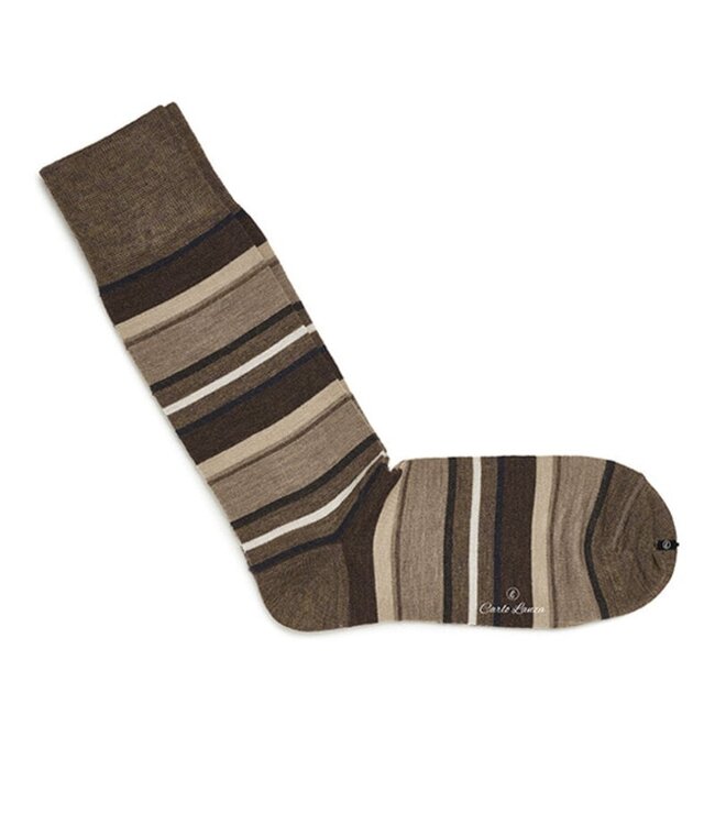 wollen sokken zand strepen