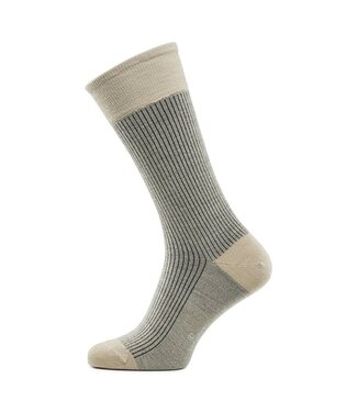 Carlo Lanza wollen shadow sokken beige