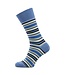 katoenen sokken blauw geel streep