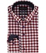 regular fit flanel overhemd rood ruit