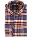 regular fit flanel overhemd rood ruit