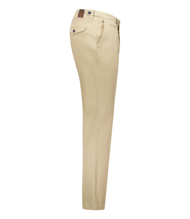 Tassito-4 taperd fit winter chino zand