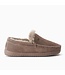 Warmbat Grizzly suède herenpantoffel mud