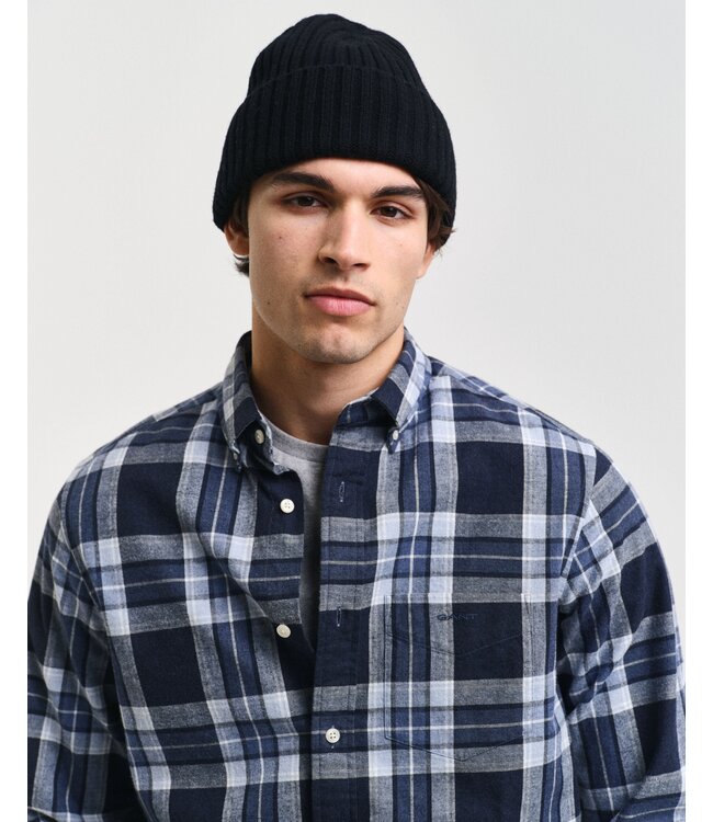 regular fit overhemd Schotse ruit blauw