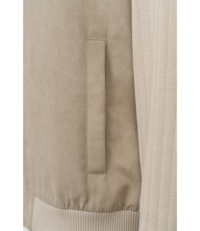 hybride vest beige